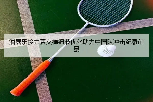 潘展乐接力赛交棒细节优化助力中国队冲击纪录前景 | PGSoft